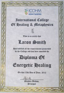 Diploma in EnergeticHealing - Stephen Bishop ICOHM